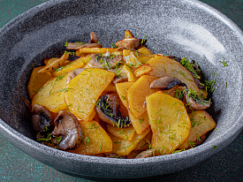 Картофель с грибами