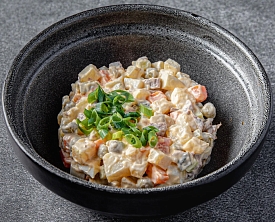 Оливье с языком